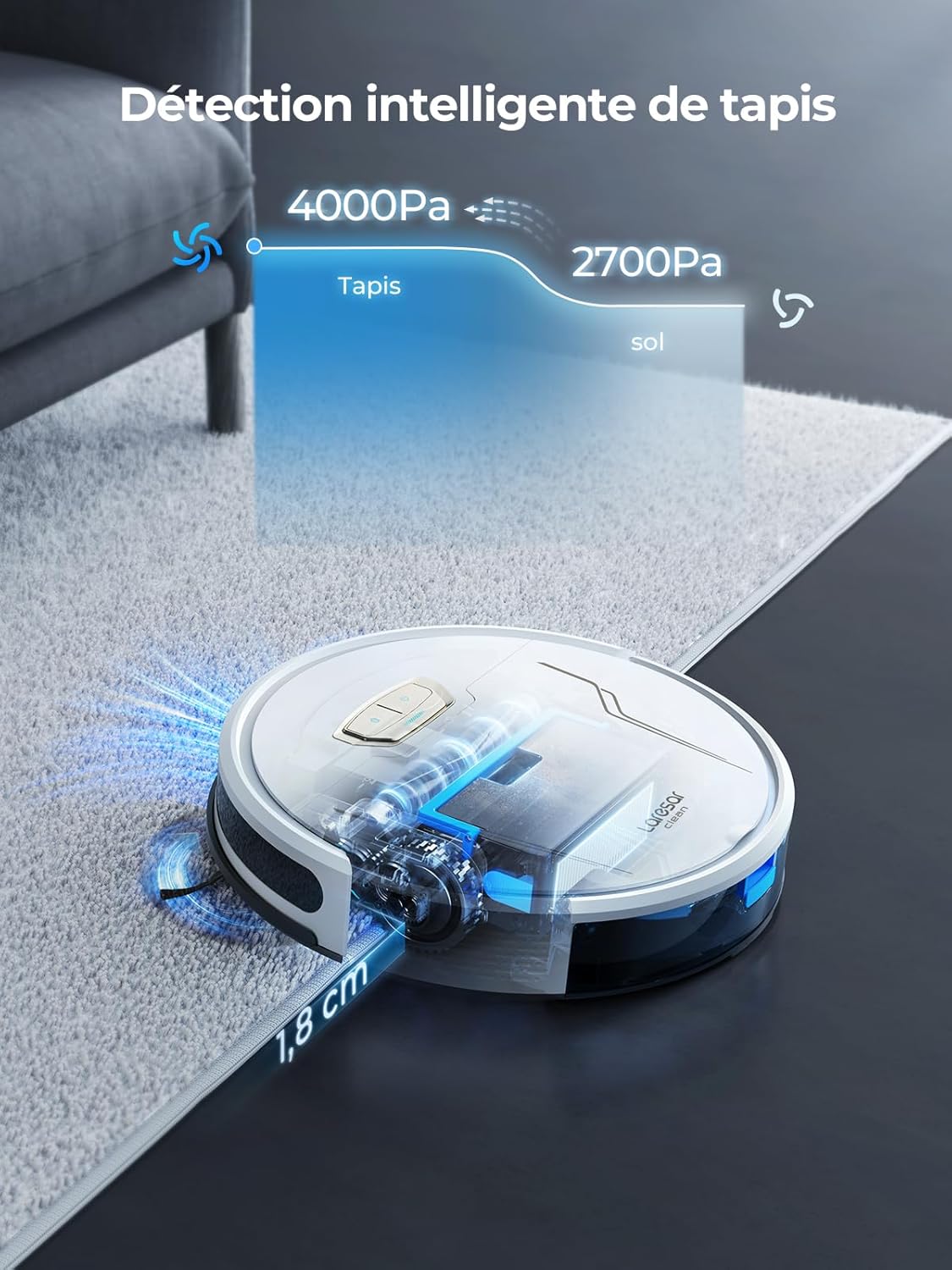 Laresar Evol 3s - Robot Aspirateur Laveur 3 En 1